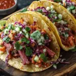 Savory St. Patrick's Day Corned Beef Tacos with Creamy Slaw 2 Irresistible St. Patricks Day Corned Beef Tacos with Easy Cabbage Slaw Recipe