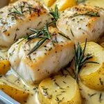 Cod & Potatoes in Rosemary Cream Sauce for Gourmet Comfort 3 Cod & Potatoes in Rosemary Cream Sauce