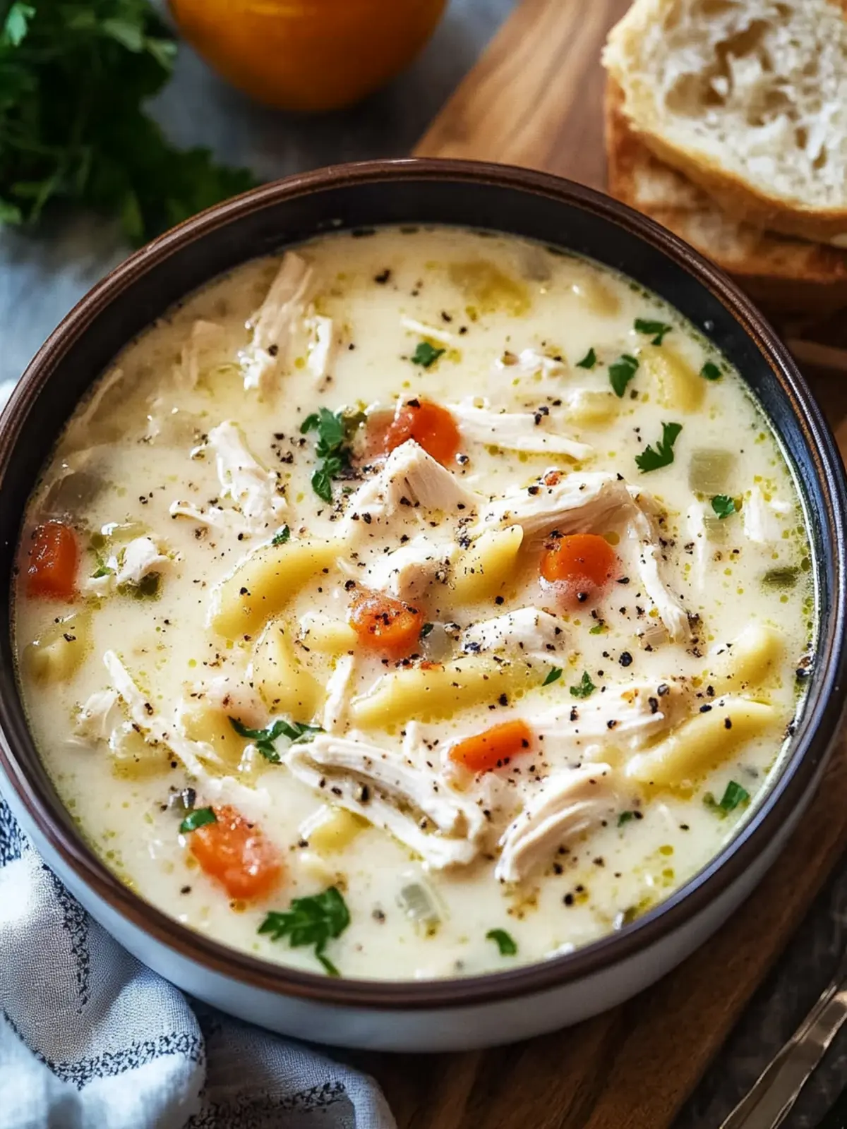Creamy White Chicken Lasagna Soup for Cozy Family Nights 4 White Chicken Lasagna Soup