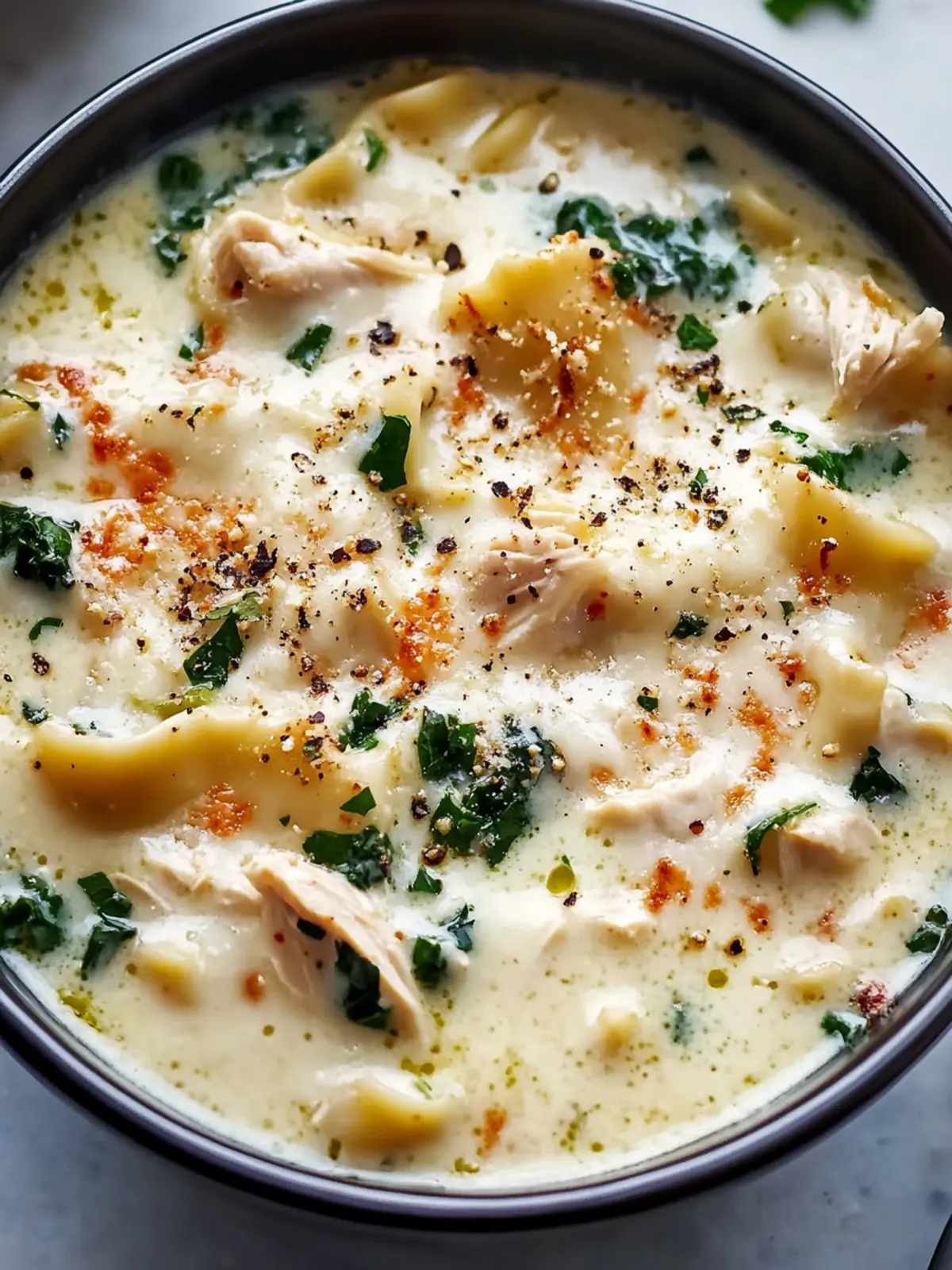 One-Pot Creamy Chicken Alfredo Lasagna Soup You'll Crave! 4 One-Pot Creamy Chicken Alfredo Lasagna Soup