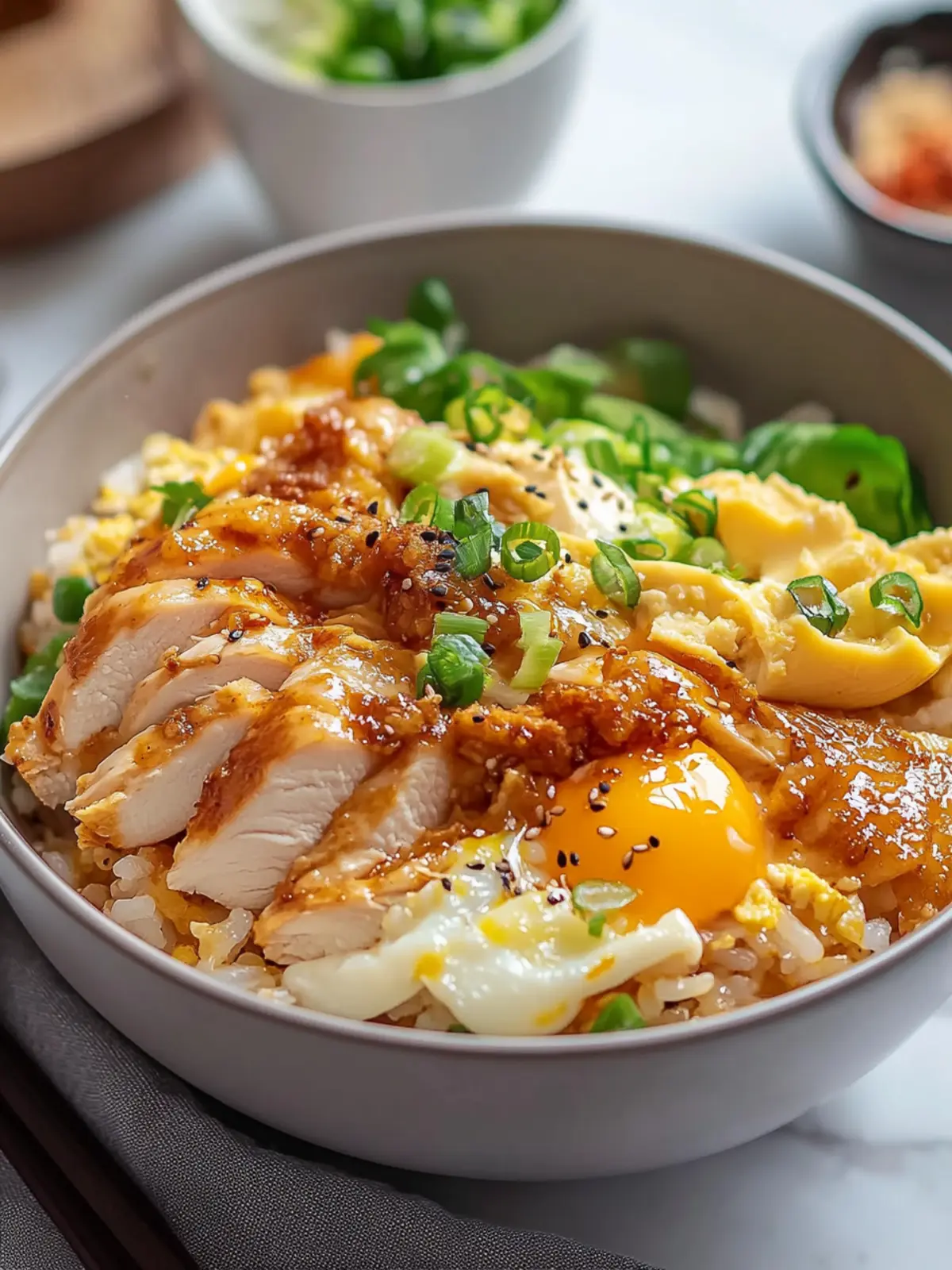 Savory Chicken and Egg Rice Bowl: Quick Comfort for Busy Nights 5 Chicken and Egg Rice Bowl