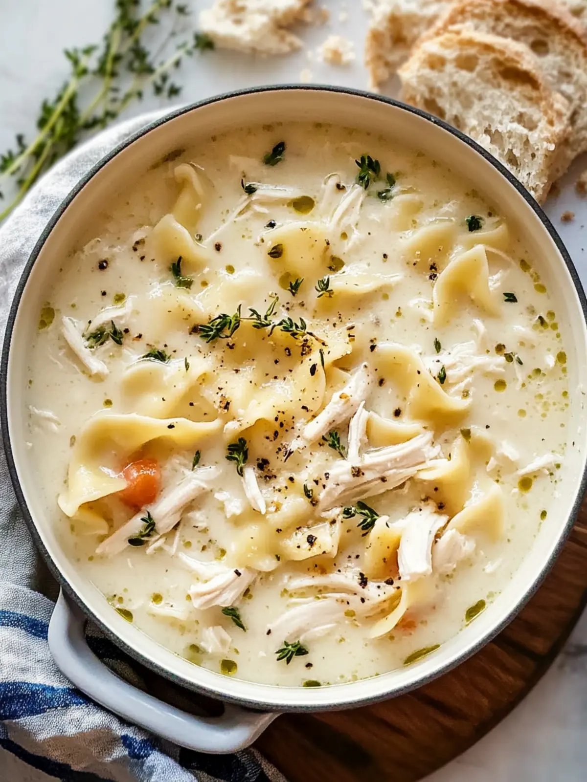 Creamy White Chicken Lasagna Soup for Cozy Family Nights 5 White Chicken Lasagna Soup