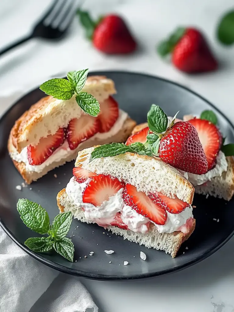 Strawberry Tea Sandwiches