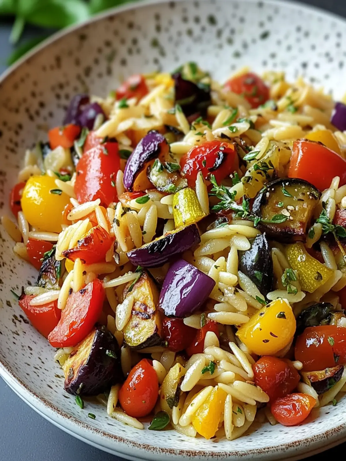 Roasted Vegetable Orzo: Easy Mediterranean Magic on Your Plate 2 Roasted Vegetable Orzo