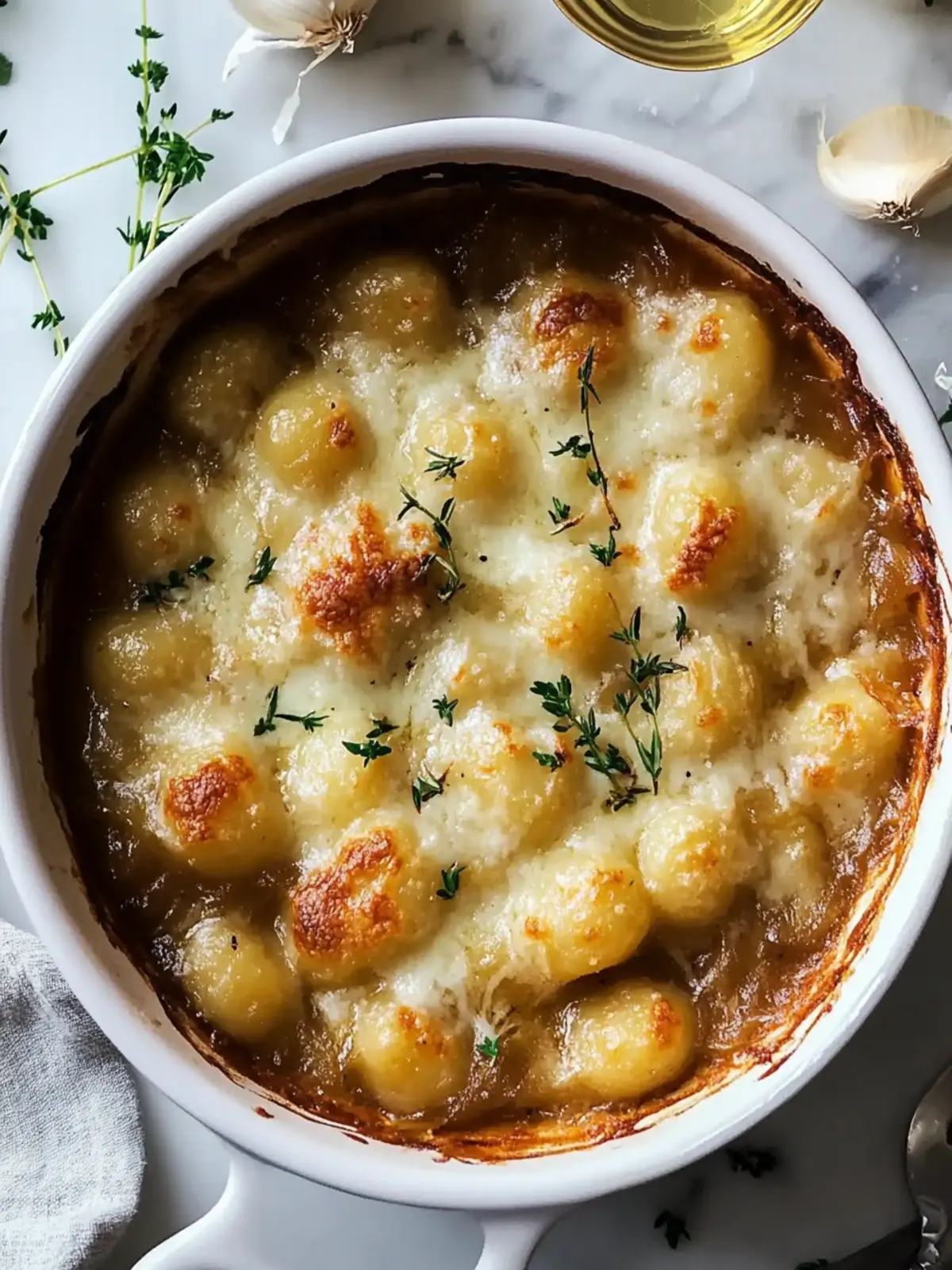Simple Baked French Onion Gnocchi: Cozy Comfort Food Magic 4 Simple Baked French Onion Gnocchi