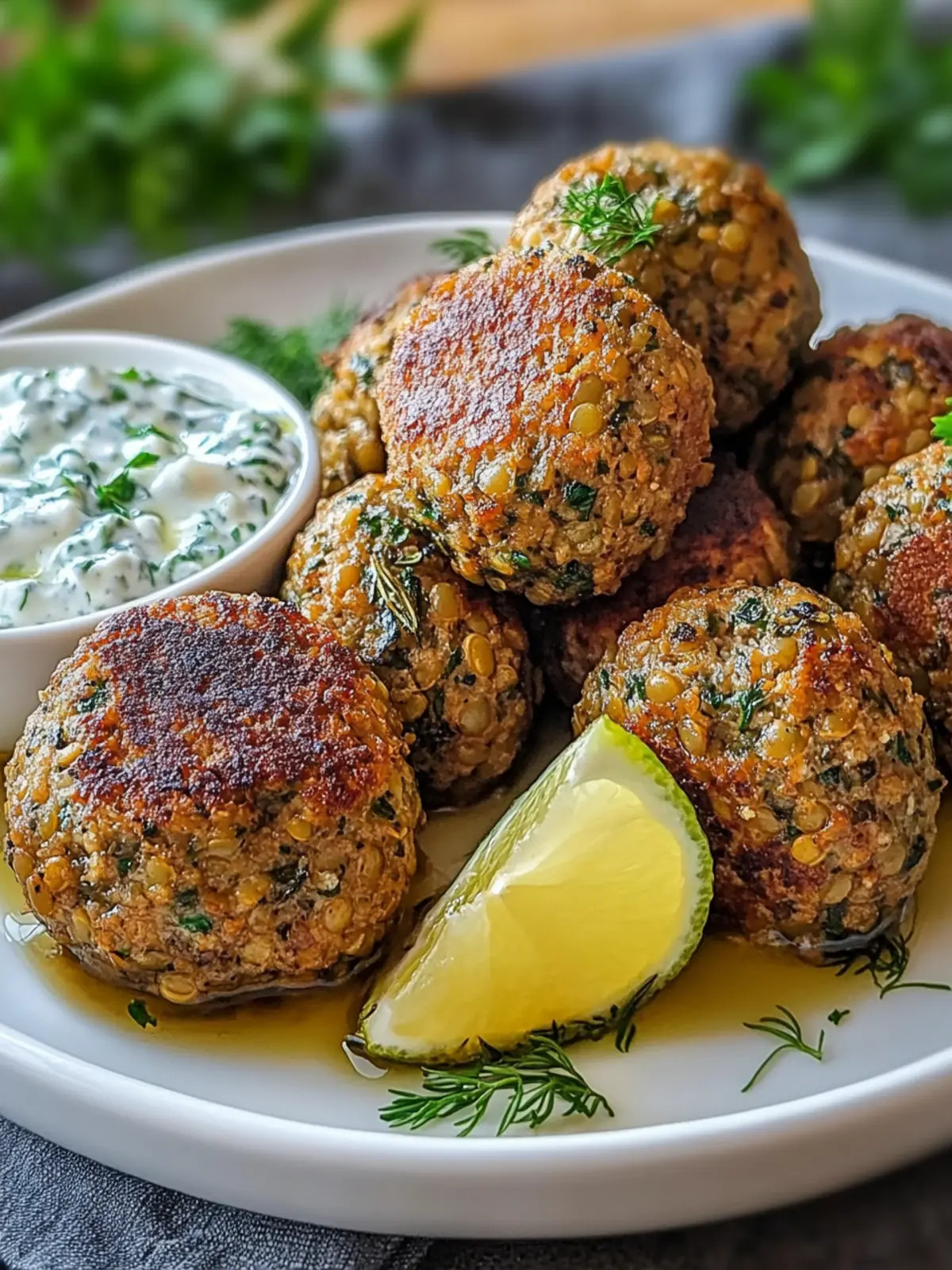 Baked Greek Lentil Meatballs with Tzatziki: 3 Delicious Variations 4 Baked Greek Lentil Meatballs with Tzatziki: 3 Top Yum Wow.