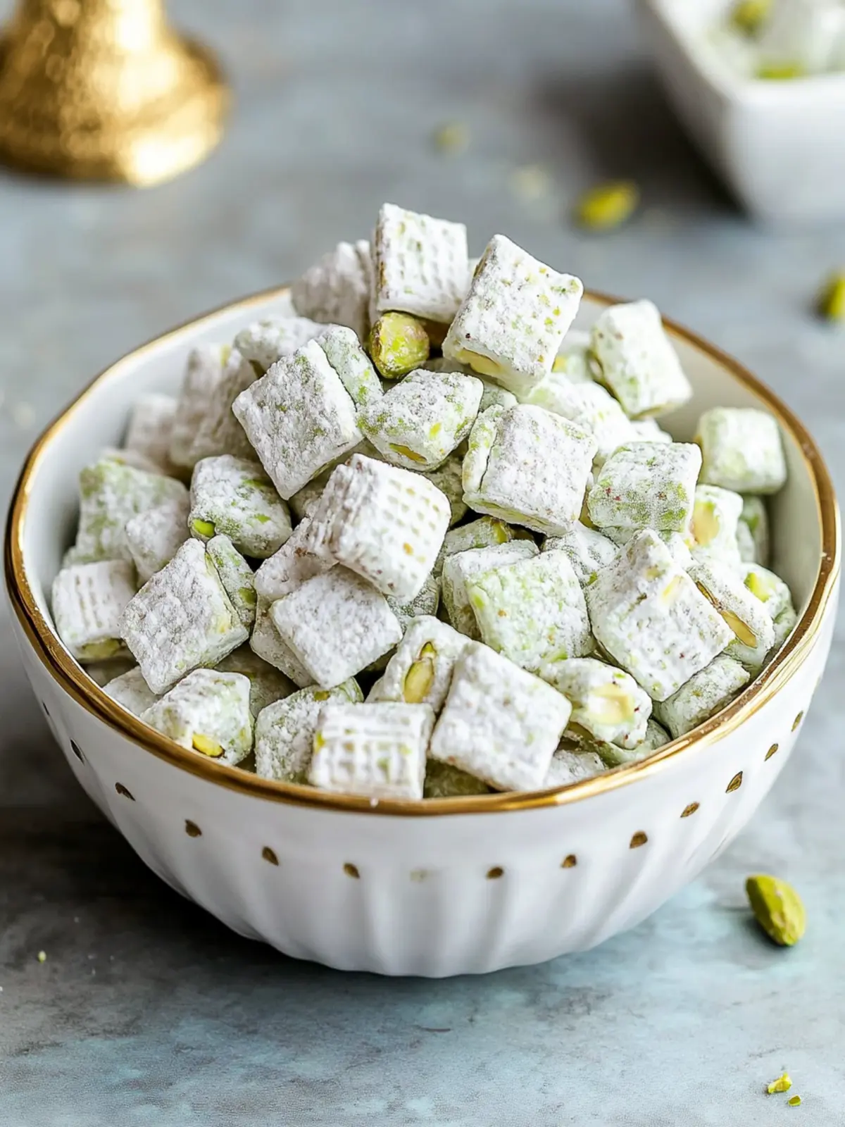 Pistachio Puppy Chow: A Sweet Snack You Can't Resist 5 Pistachio Puppy Chow