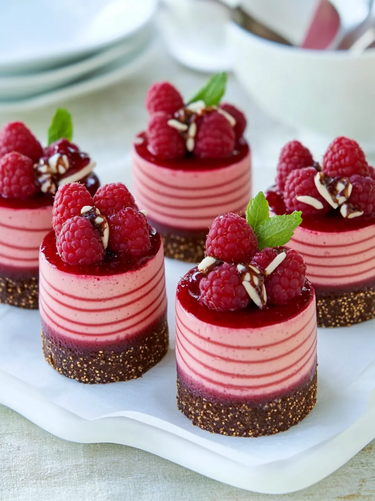 Recipe: Mini Raspberry Mousse Cakes for a Scrumptious Treat 4 Recipe: Mini Raspberry Mousse Cakes