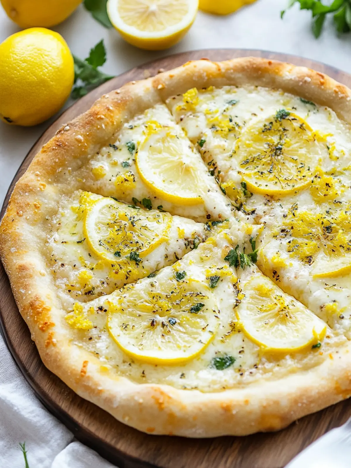 Zesty Lemon Pizza: Quick & Easy No-Knead Delight! 2 Lemon Pizza