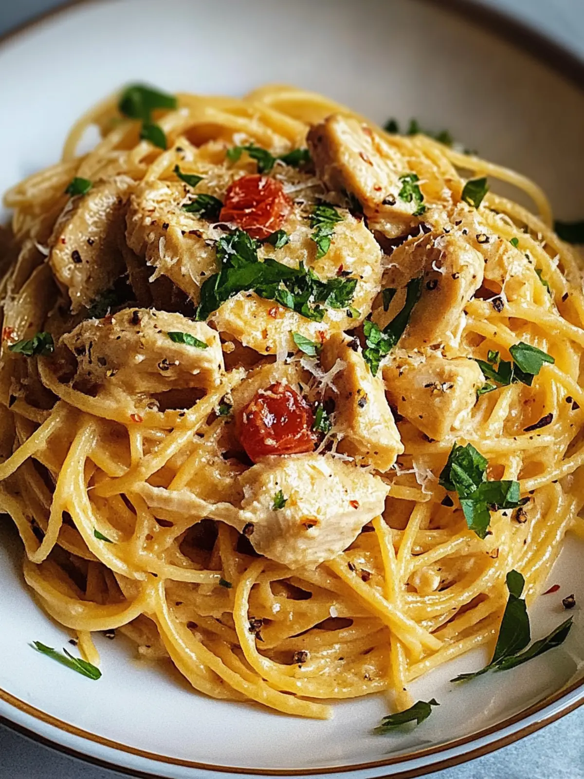 Creamy Monterey Chicken Spaghetti in Just 35 Minutes 3 Monterey Chicken Spaghetti