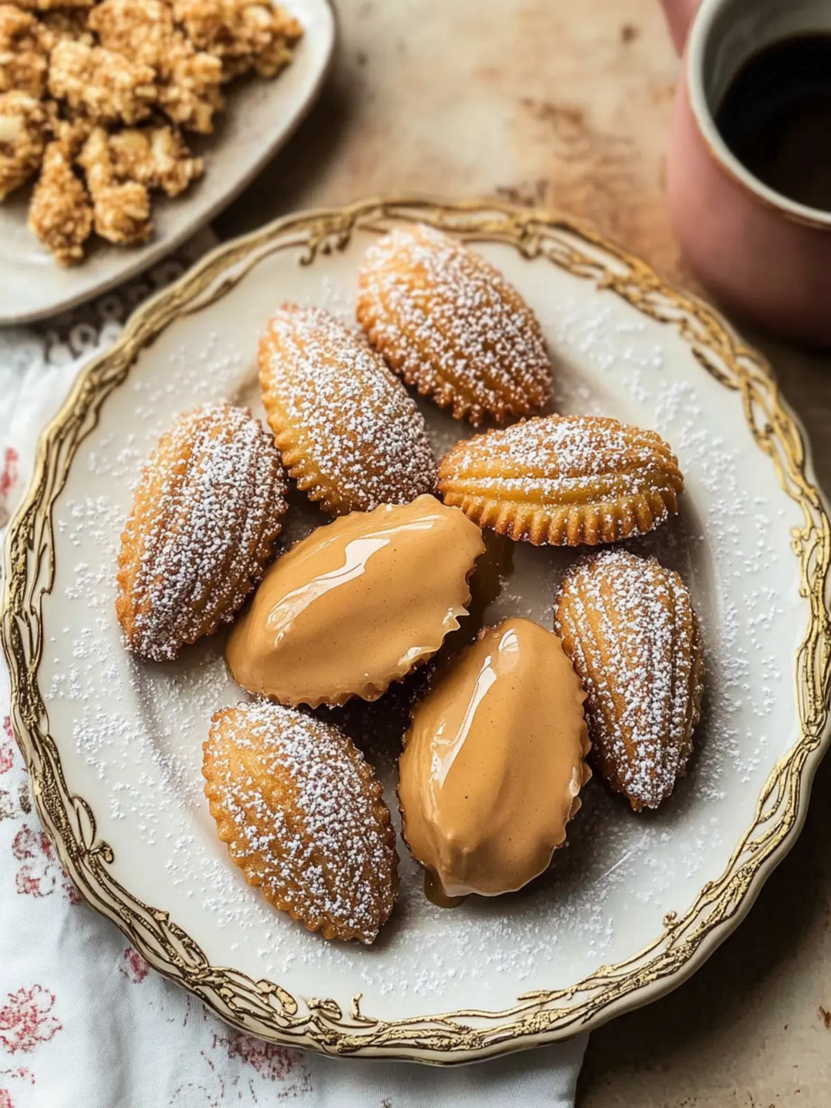 Brown Butter Madeleines Dipped in Espresso Glaze Bliss 4 Brown Butter Madeleines dipped in Espresso Glaze