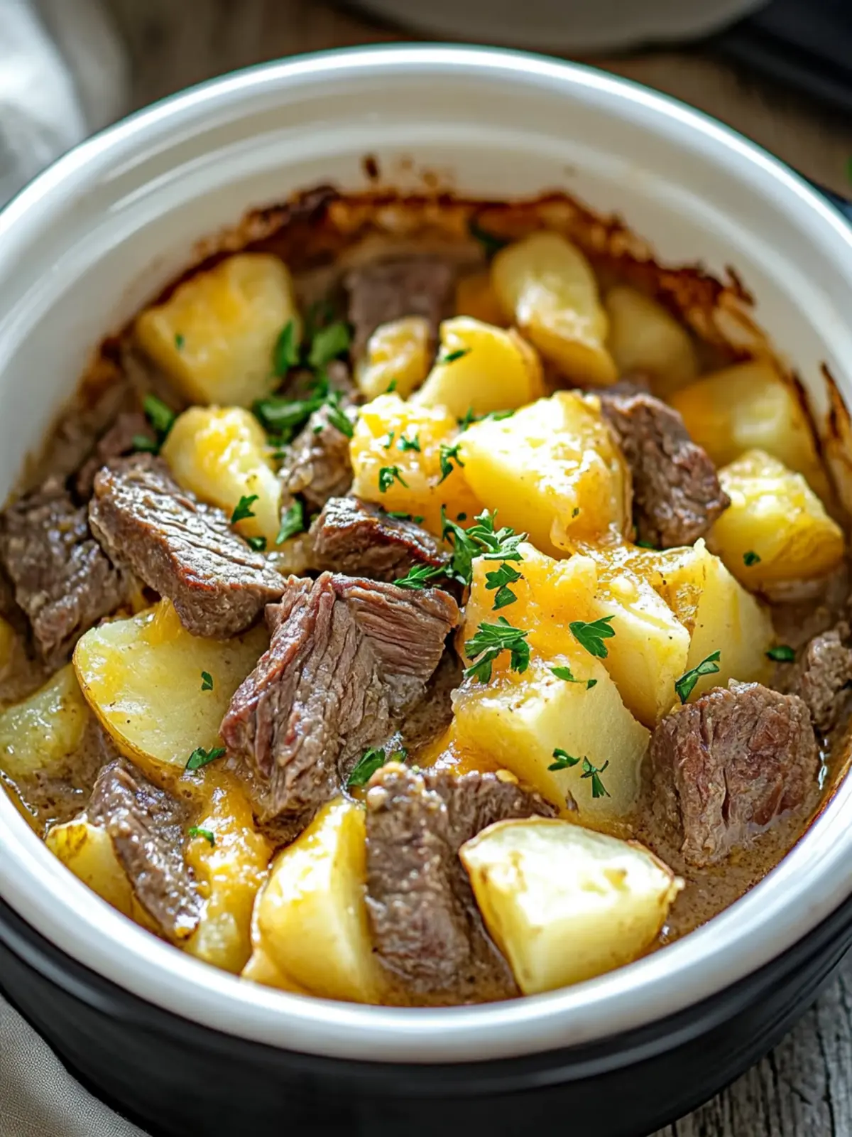 Slow Cooker Steak and Cheddar Potato Casserole Bliss 3 Slow Cooker Steak and Cheddar Potato Casserol