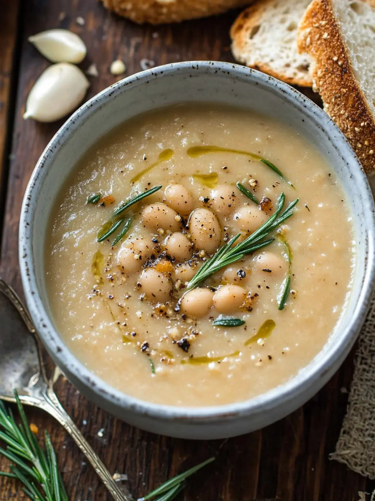 Cozy Up with Rosemary Roasted Garlic Bean Soup Delight 4 Rosemary Roasted Garlic Bean Soup