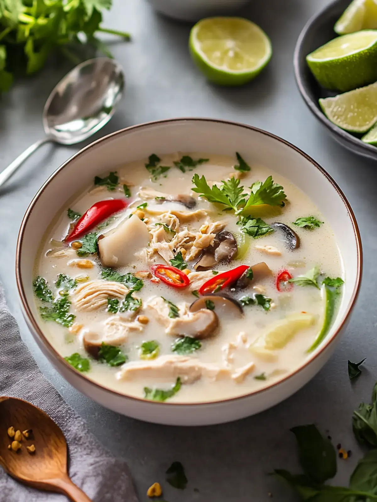 Creamy Coconut Chicken Soup Ready in 30 Minutes 4 Coconut Chicken Soup