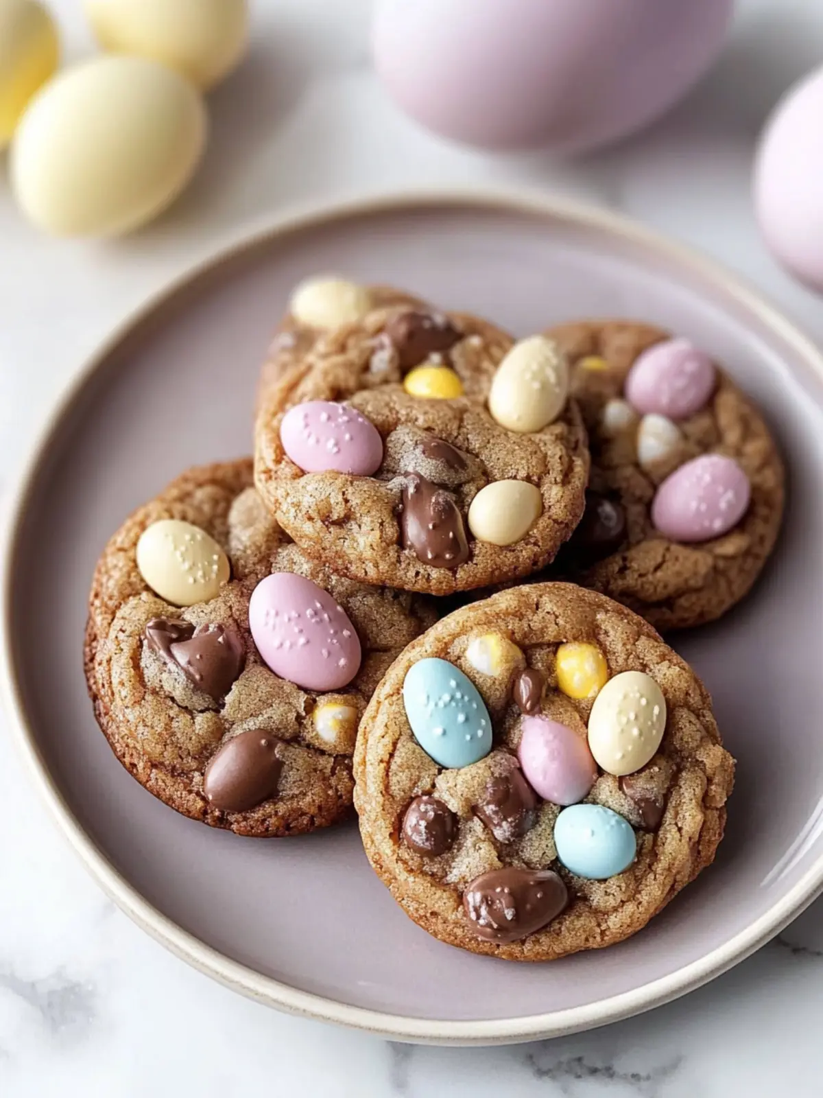Easter Chocolate Cookies with Mini Malteser Bunnies Recipe 3 Easter Chocolate Cookies with Mini Malteser Bunnies and Mini Eggs Recipe