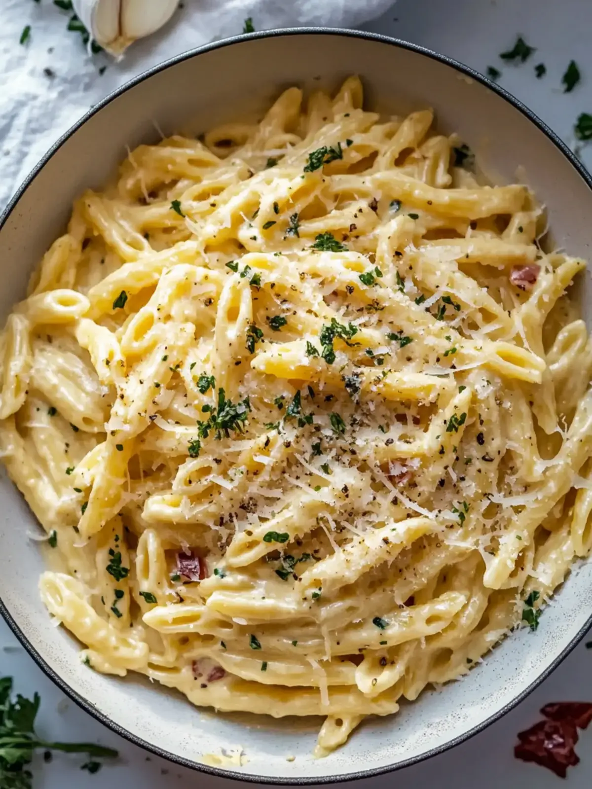 One Pot Creamy Garlic Pasta Ready in Just 20 Minutes! 3 One Pot Creamy Garlic Pasta (Just 20 Minutes!)