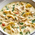 One-Pot Creamy Chicken Alfredo Lasagna Soup You'll Crave! 2 One-Pot Creamy Chicken Alfredo Lasagna Soup