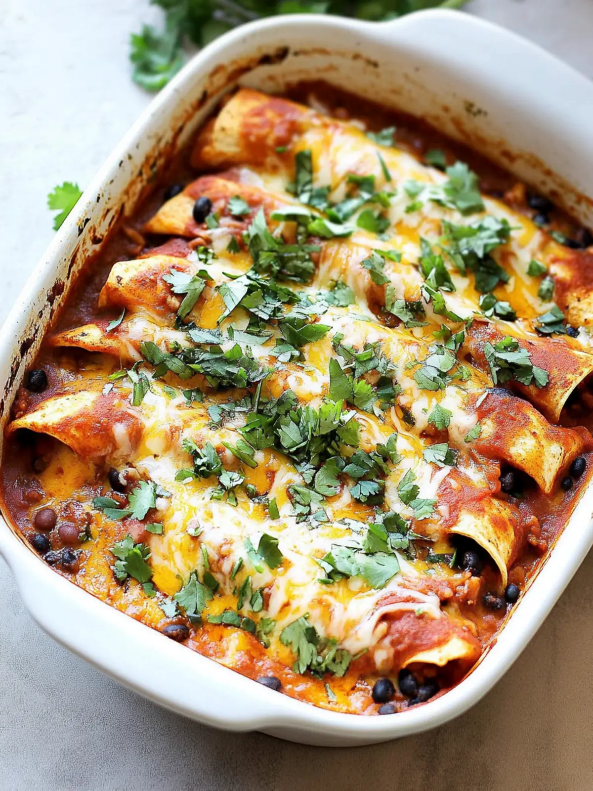 Satisfying Vegetarian Bean and Cheese Enchiladas in 40 Minutes 2 Vegetarian Bean and Cheese Enchiladas