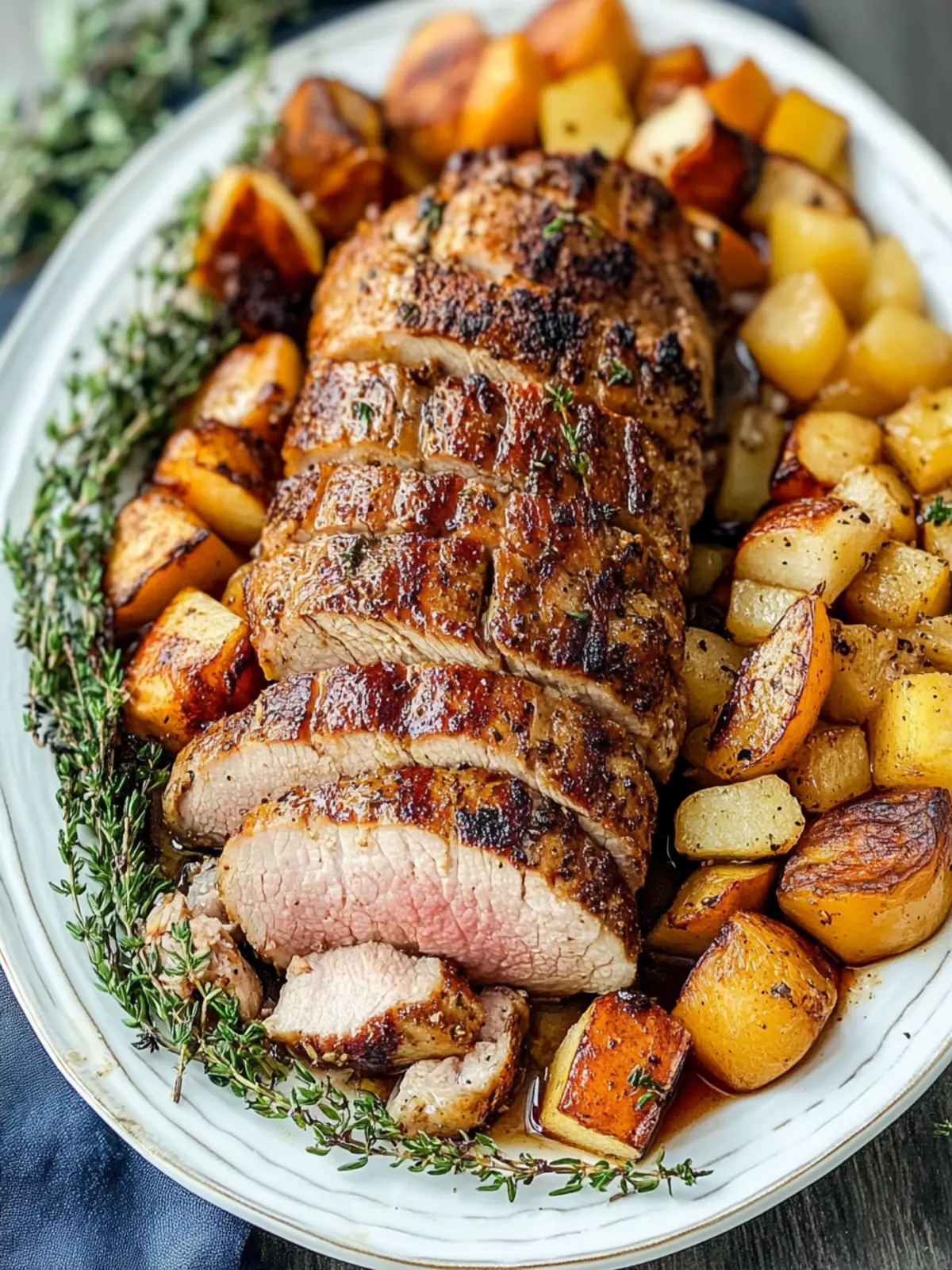 Roasted Apple Cider Pork Tenderloin: A Festive Flavor Feast 4 Roasted Apple Cider Pork Tenderloin