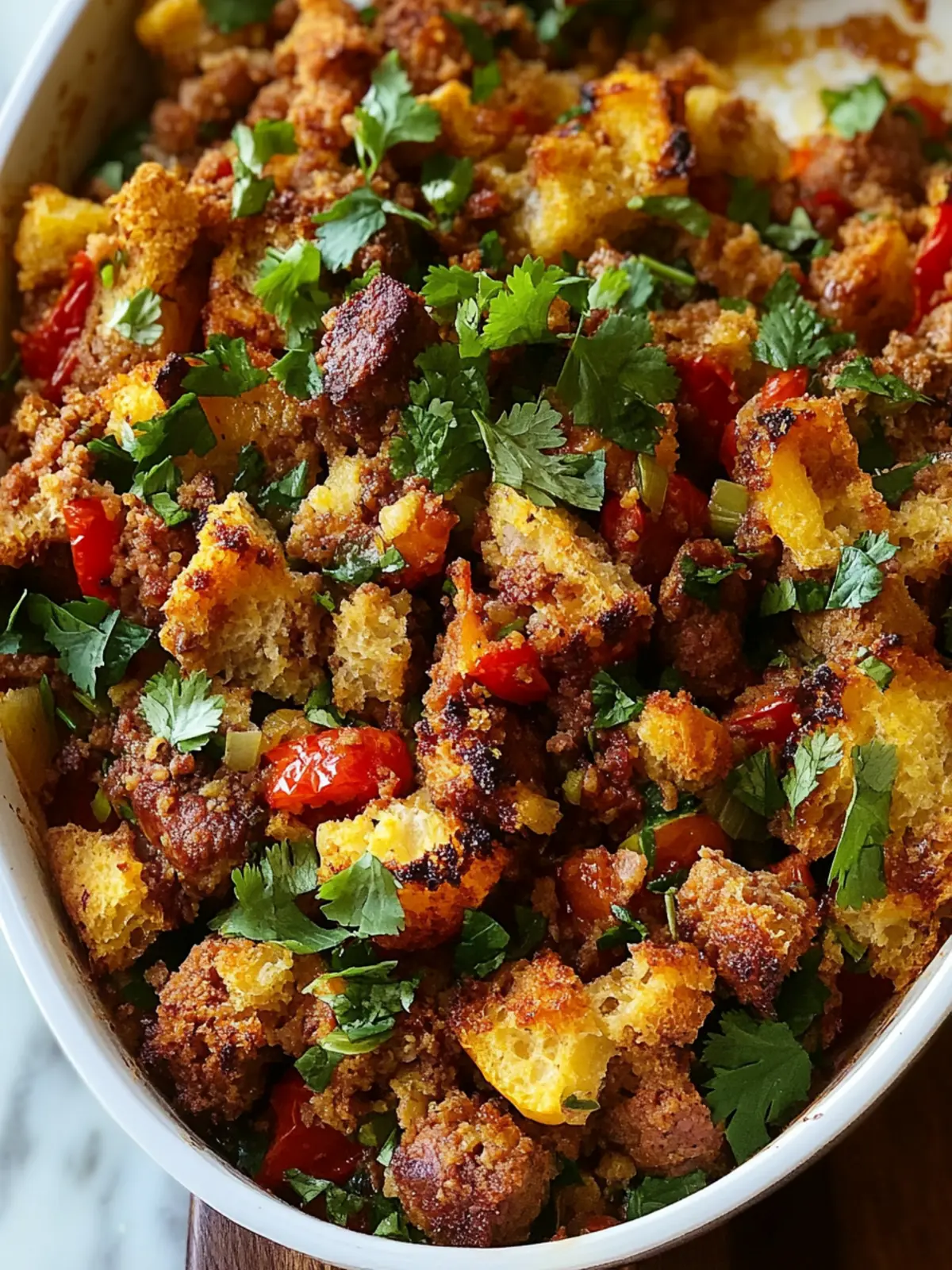 Spicy Chorizo and Pepper Stuffing with Cilantro You'll Love 5 Spicy Chorizo and Pepper Stuffing with Cilantro