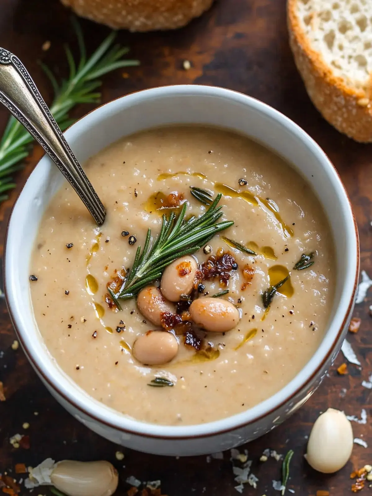 Cozy Up with Rosemary Roasted Garlic Bean Soup Delight 3 Rosemary Roasted Garlic Bean Soup