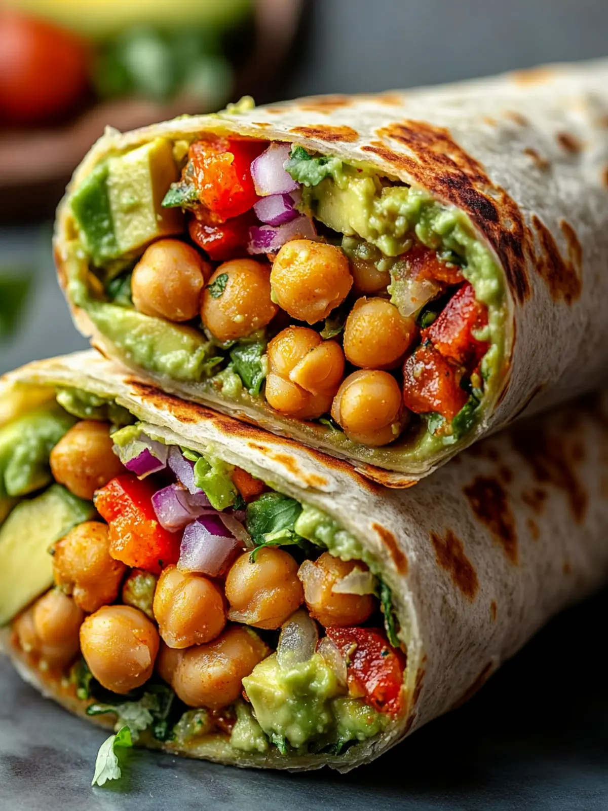 Spicy Chickpea and Avocado Wrap: Quick, Healthy, and Delicious 3 Spicy Chickpea and Avocado Wrap