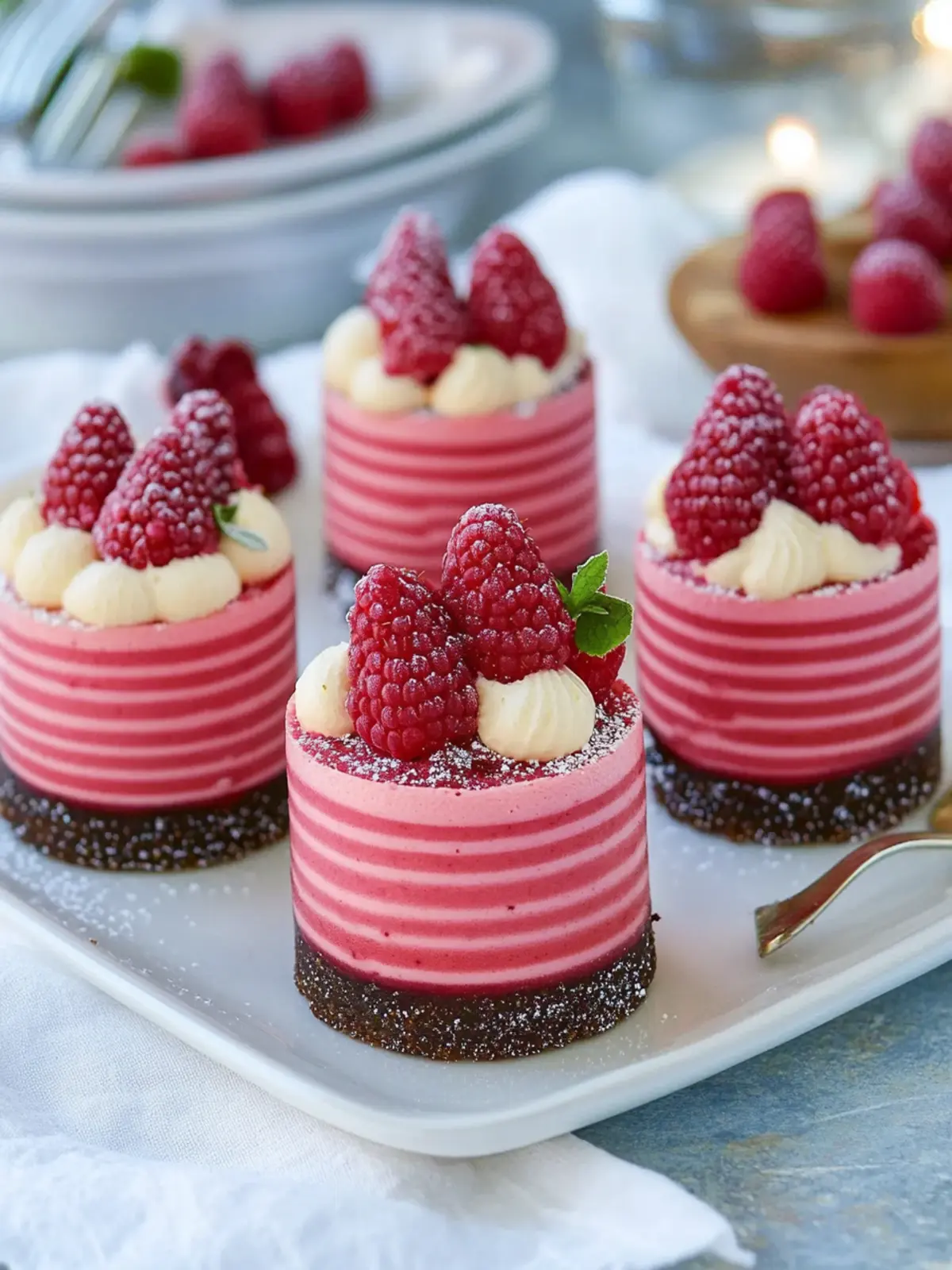 Recipe: Mini Raspberry Mousse Cakes for a Scrumptious Treat 3 Recipe: Mini Raspberry Mousse Cakes