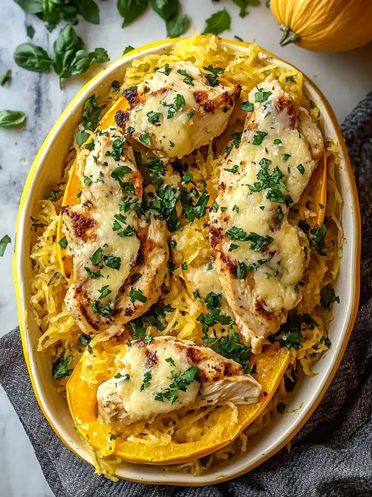 Irresistible Chicken Spaghetti Squash for Healthy Comfort Food 5 Irresistible Chicken Spaghetti Squash