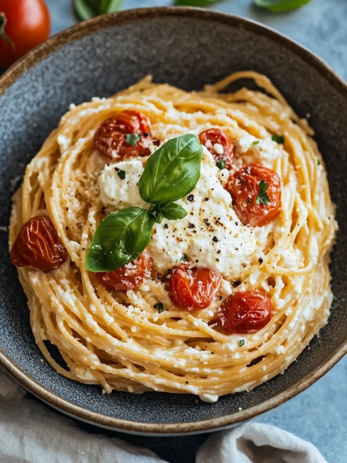 Delicious Roasted Tomato and Garlic Ricotta Pasta in Minutes 5 Roasted Tomato and Garlic Ricotta Pasta