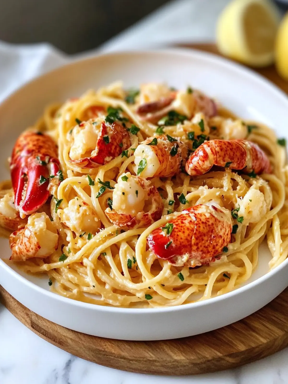 Buttered Lobster Pasta: Indulge in Creamy Coastal Bliss 2 Buttered Lobster Pasta