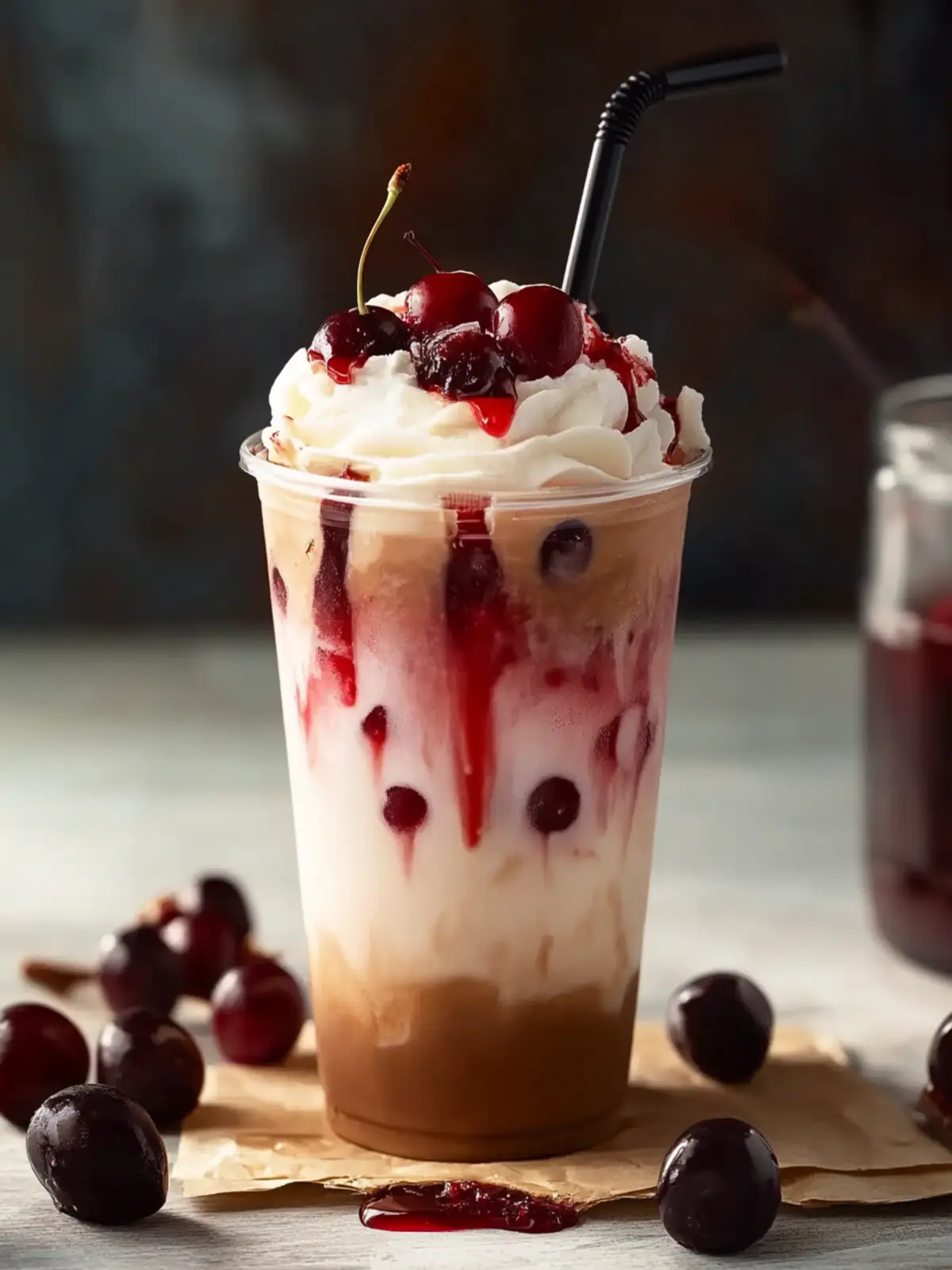 Cherry Vanilla Iced Latte Bliss: A Refreshing Vegan Delight 2 Cherry Vanilla Iced Latte