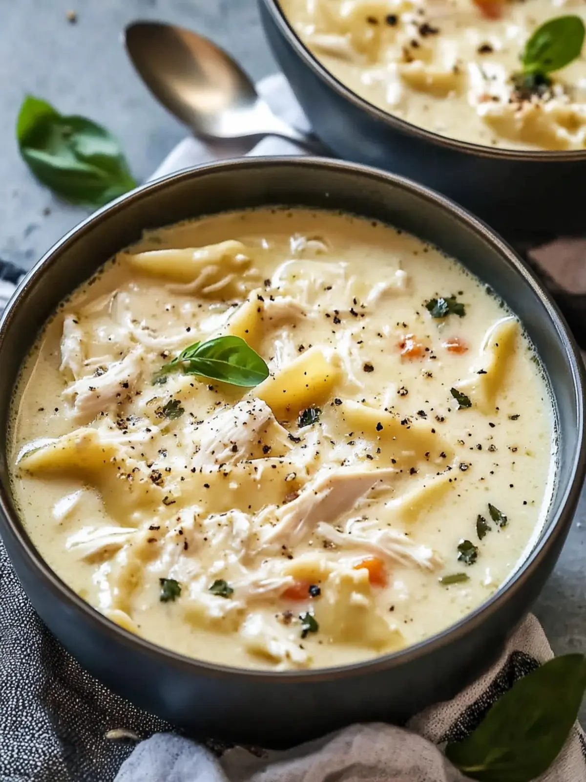 Creamy White Chicken Lasagna Soup for Cozy Family Nights 3 White Chicken Lasagna Soup