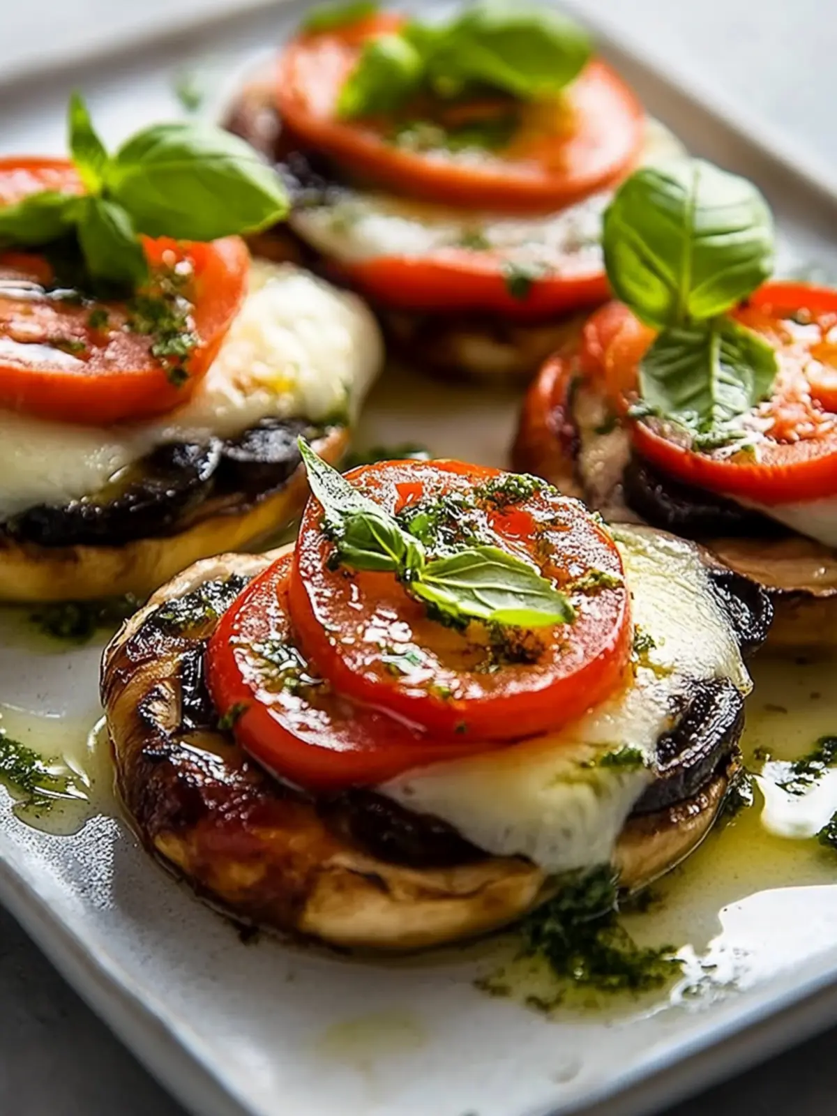 Caprese Mushroom Melts Recipe: Indulge in Italian Comfort Food 2 Caprese Mushroom Melts Recipe