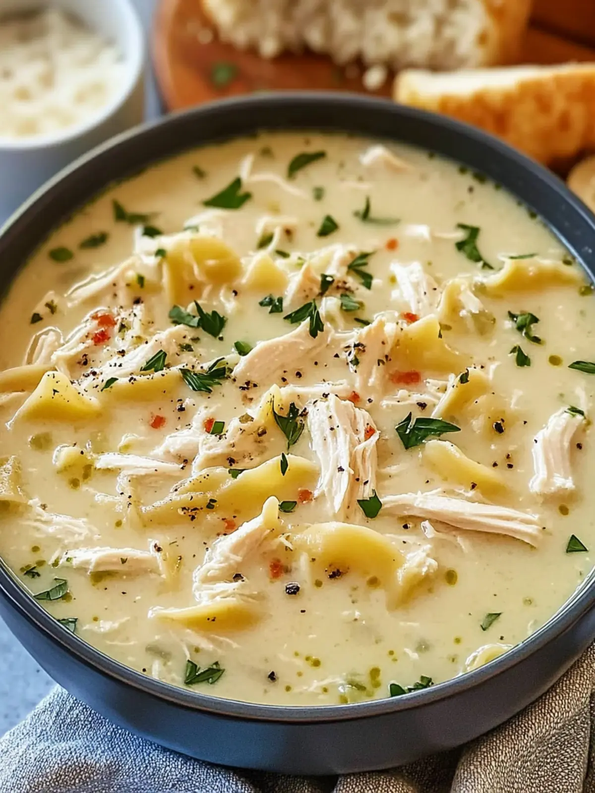 Creamy White Chicken Lasagna Soup for Cozy Family Nights 2 White Chicken Lasagna Soup