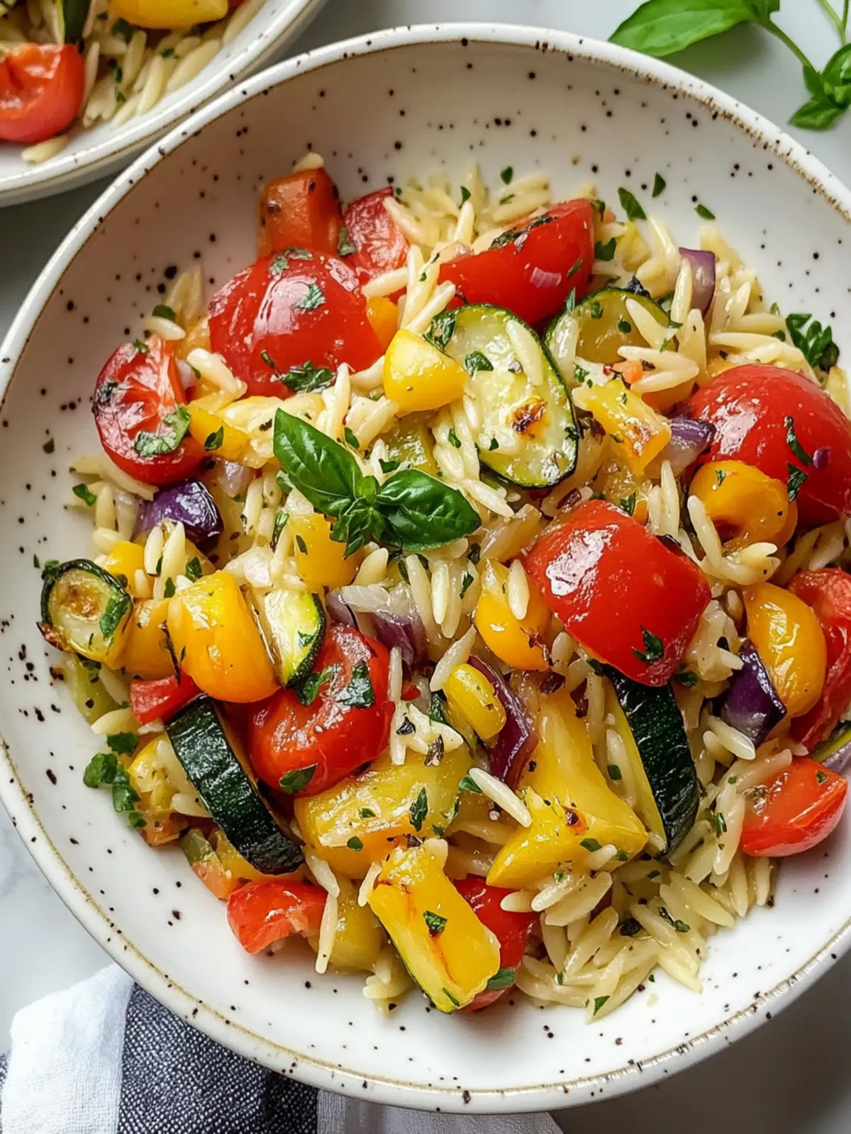 Roasted Vegetable Orzo: Easy Mediterranean Magic on Your Plate 3 Roasted Vegetable Orzo