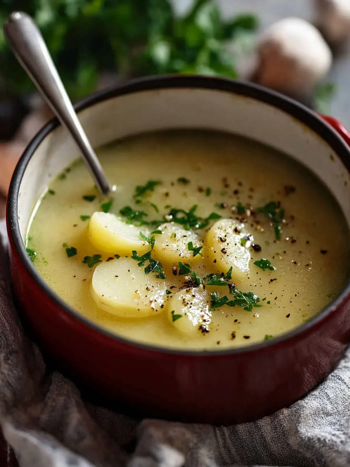 Revive Your Day with Soothing Hangover Cure Garlic Potato Soup 4 Soothing Hangover Cure Garlic Potato Soup