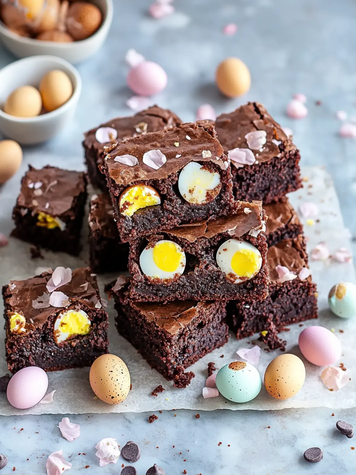 Decadent Mini Egg Brownies That Are Gluten-Free Bliss 3 Mini Egg Brownies (Gluten-Free)