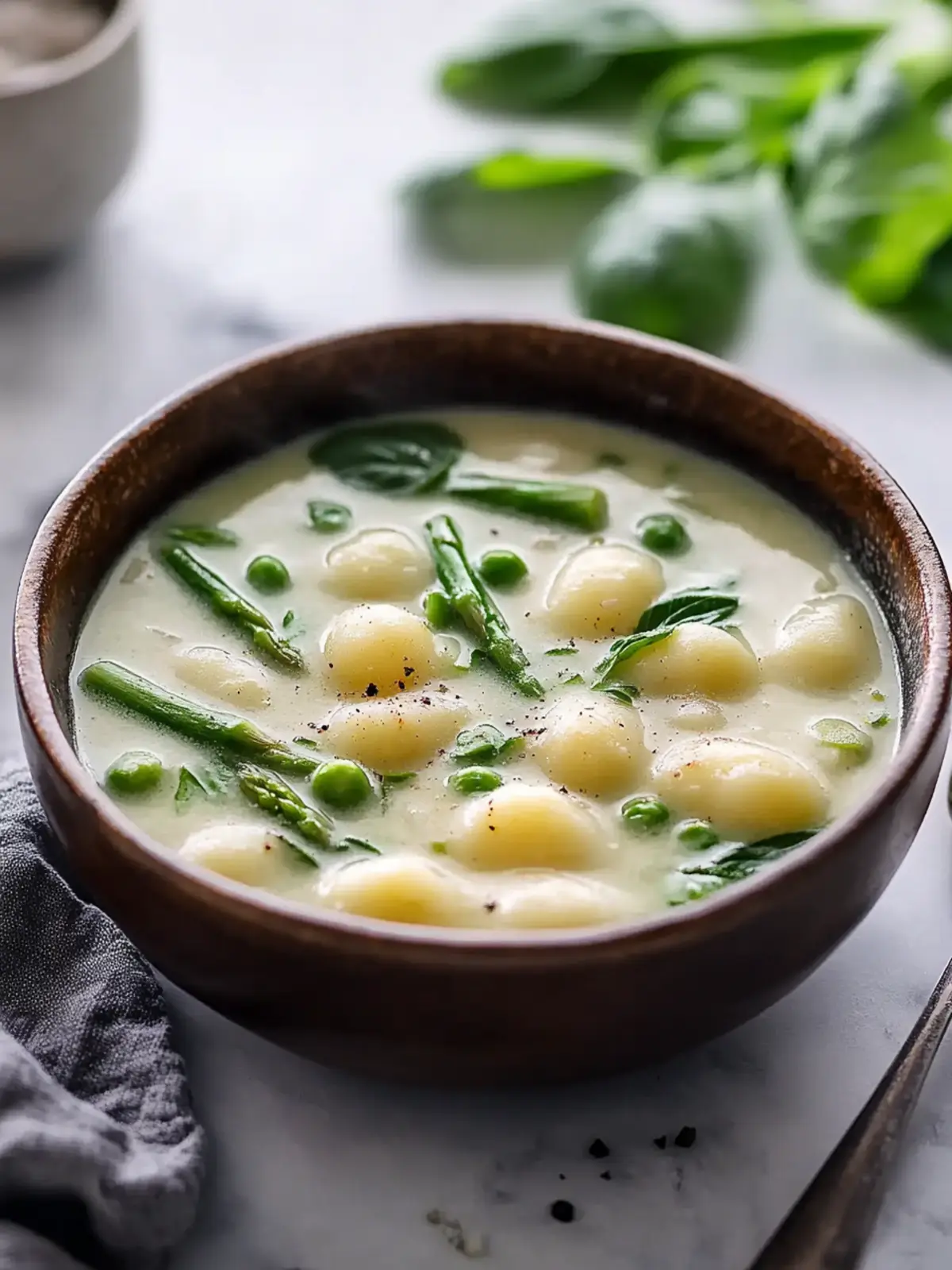 Creamy Comforting Asparagus Gnocchi Soup for Cozy Nights 2 Comforting Asparagus Gnocchi Soup