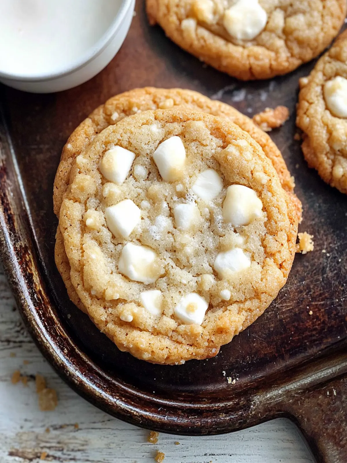 Marshmallow Crispy Cookies - Irresistible Costco Copycat Recipe 3 Marshmallow Crispy Cookies (Costco Copycat)