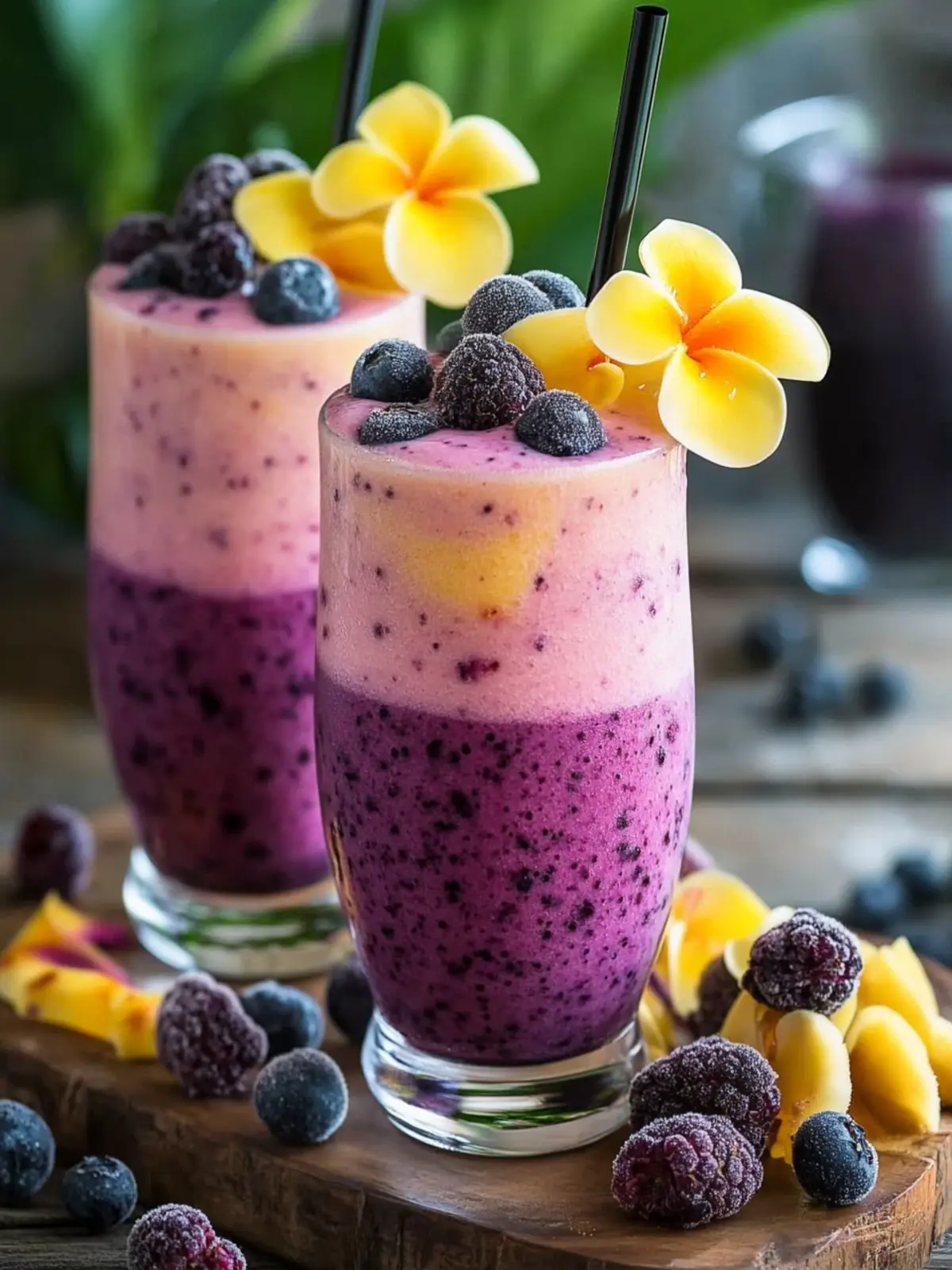 Vibrant Hawaiian Berry Smoothie with Delicious Layers 5 Hawaiian Berry Smoothie