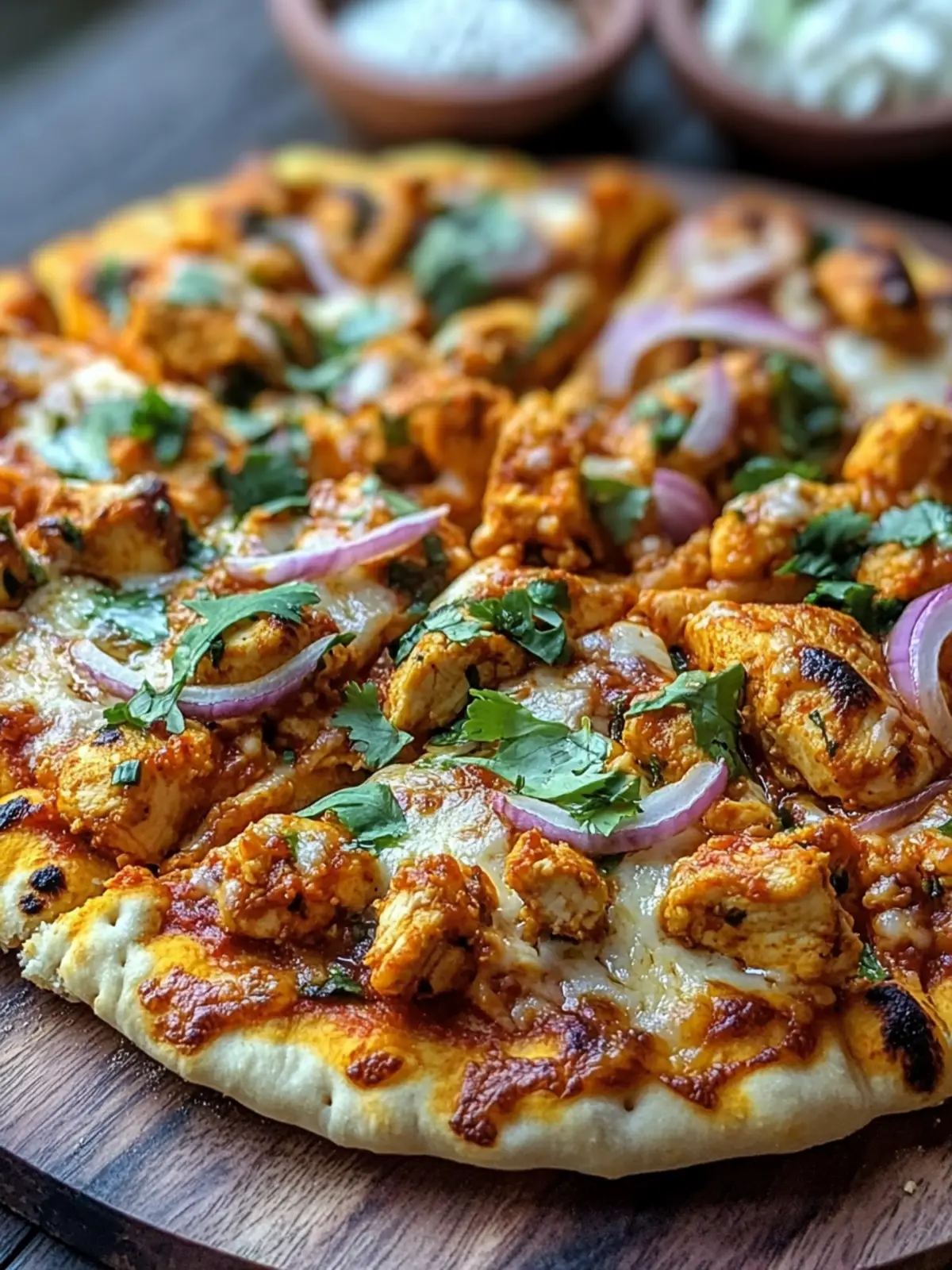 Tandoori Chicken Naan Pizza You'll Crave Again and Again 4 Tandoori Chicken Naan Pizza