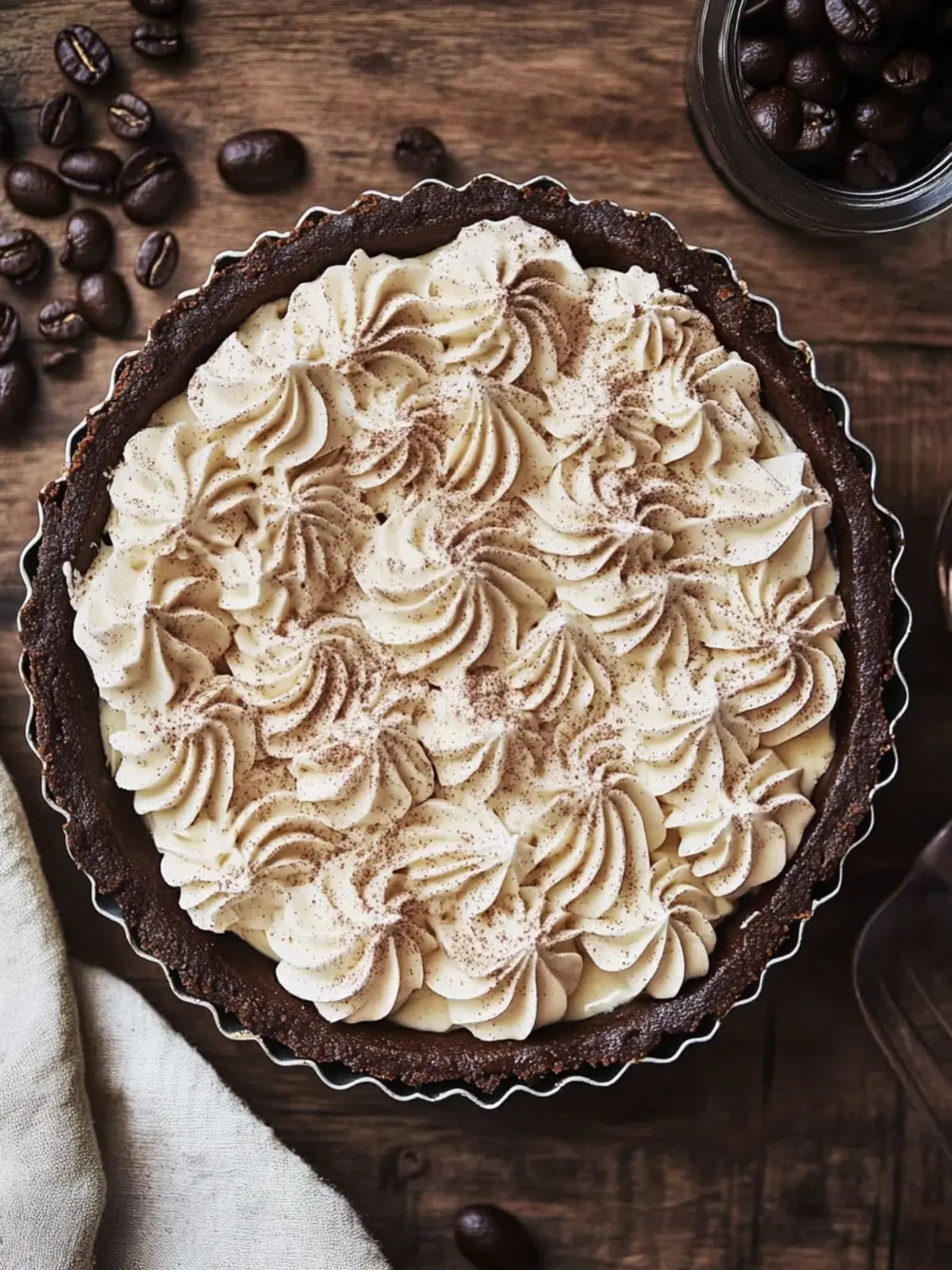 Decadent Dark Chocolate Tart with Espresso Whipped Cream Bliss 3 Dark Chocolate Tart with Espresso Whipped Cream