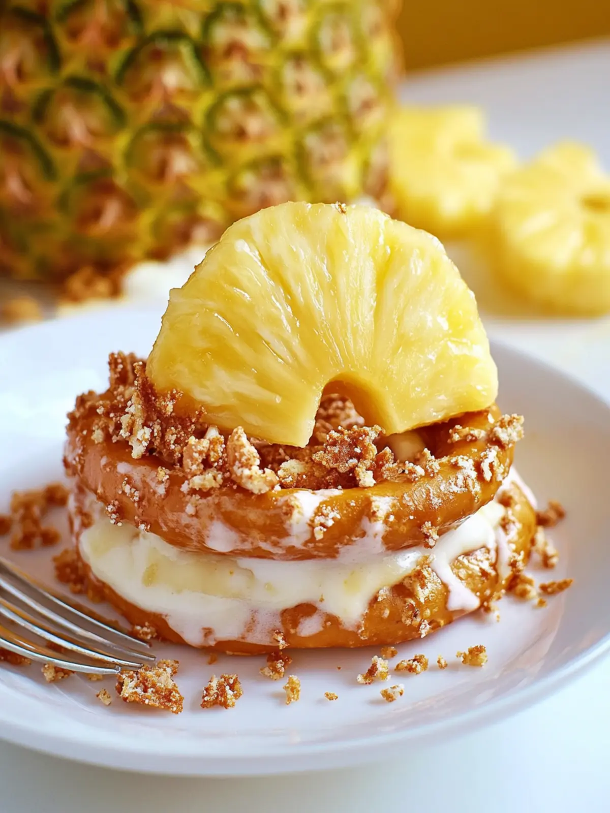Pineapple Pretzel Delight: Your No-Bake Tropical Bliss 2 Pineapple Pretzel Delight