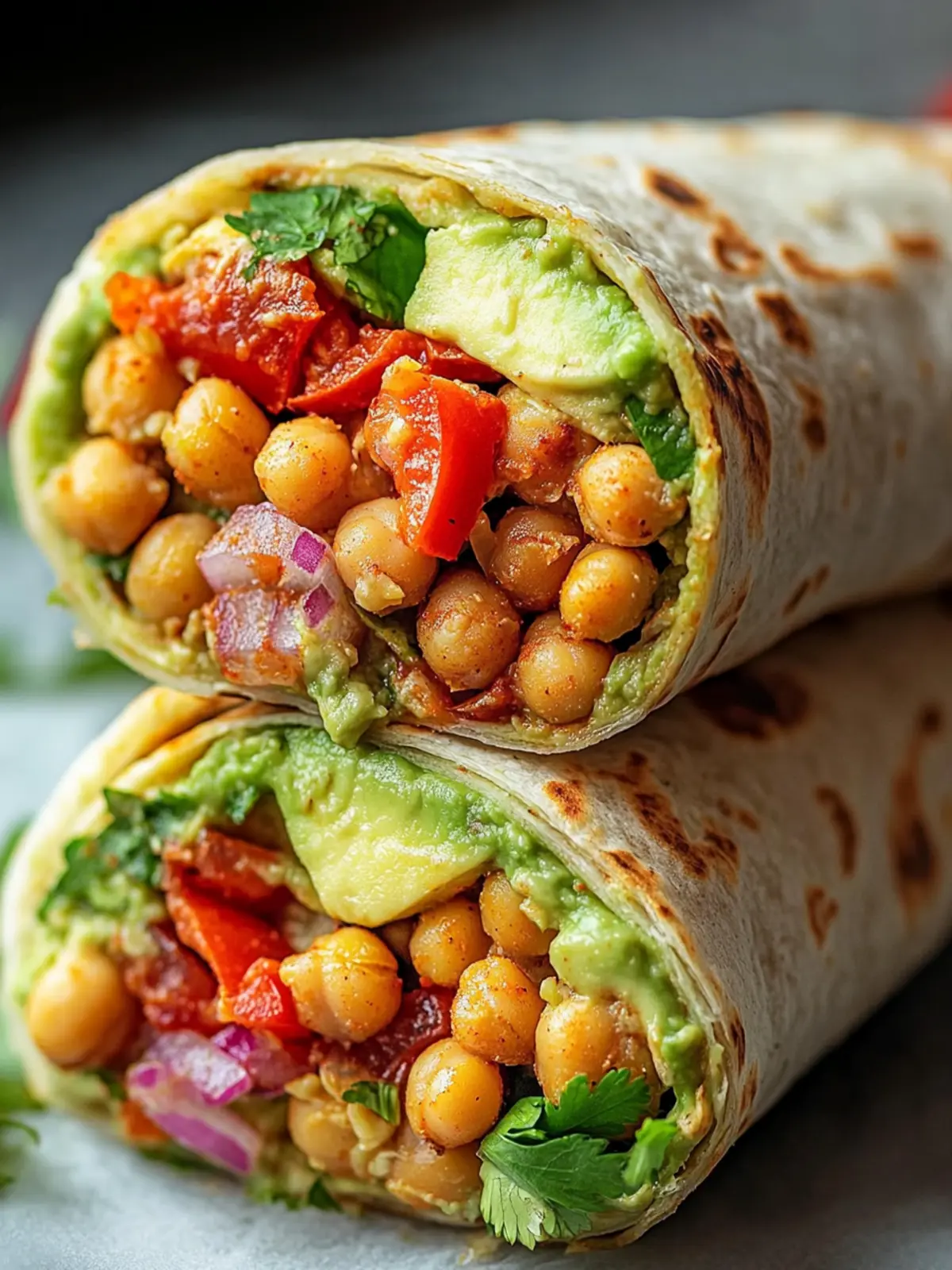 Spicy Chickpea and Avocado Wrap: Quick, Healthy, and Delicious 2 Spicy Chickpea and Avocado Wrap
