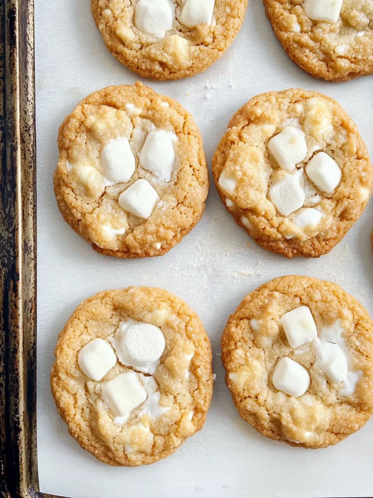 Brown Butter Marshmallow Crispy Cookies – Costco Copycat Perfection 3 Marshmallow Crispy Cookies (Costco Copycat)