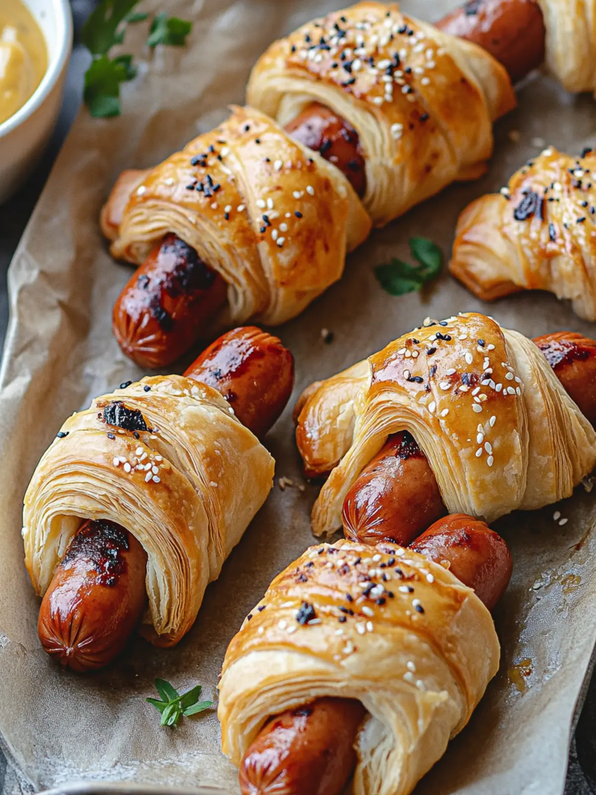 Puff Pastry Wrapped Hot Dogs: A Fun Twist for Game Day 5 Puff Pastry Wrapped Hot Dogs
