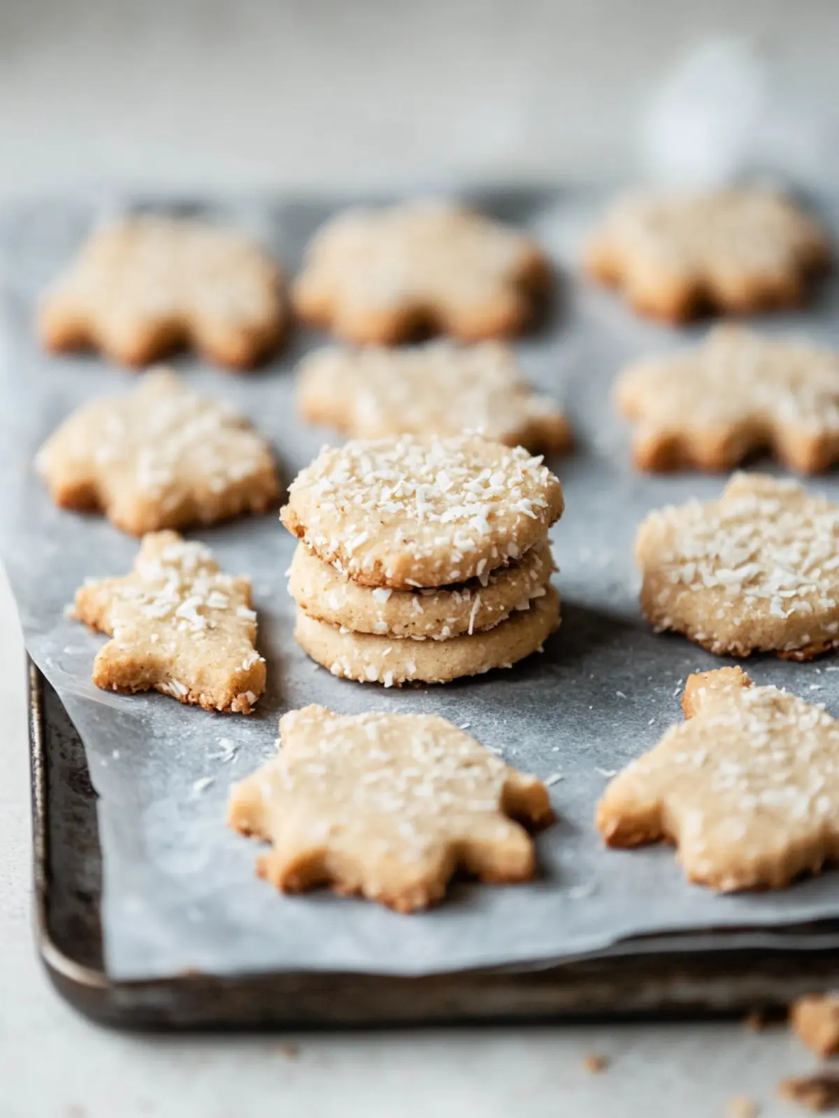 Toasted Coconut Shortbread Cookies That Make Vegan Dreams Come True 4 Toasted Coconut Shortbread Cookies (Vegan + GF)