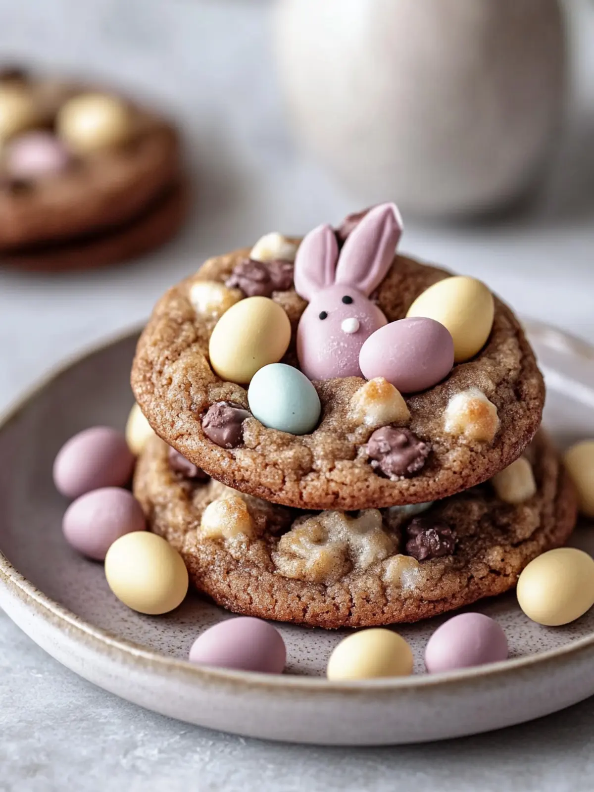 Easter Chocolate Cookies with Mini Malteser Bunnies Recipe 2 Easter Chocolate Cookies with Mini Malteser Bunnies and Mini Eggs Recipe