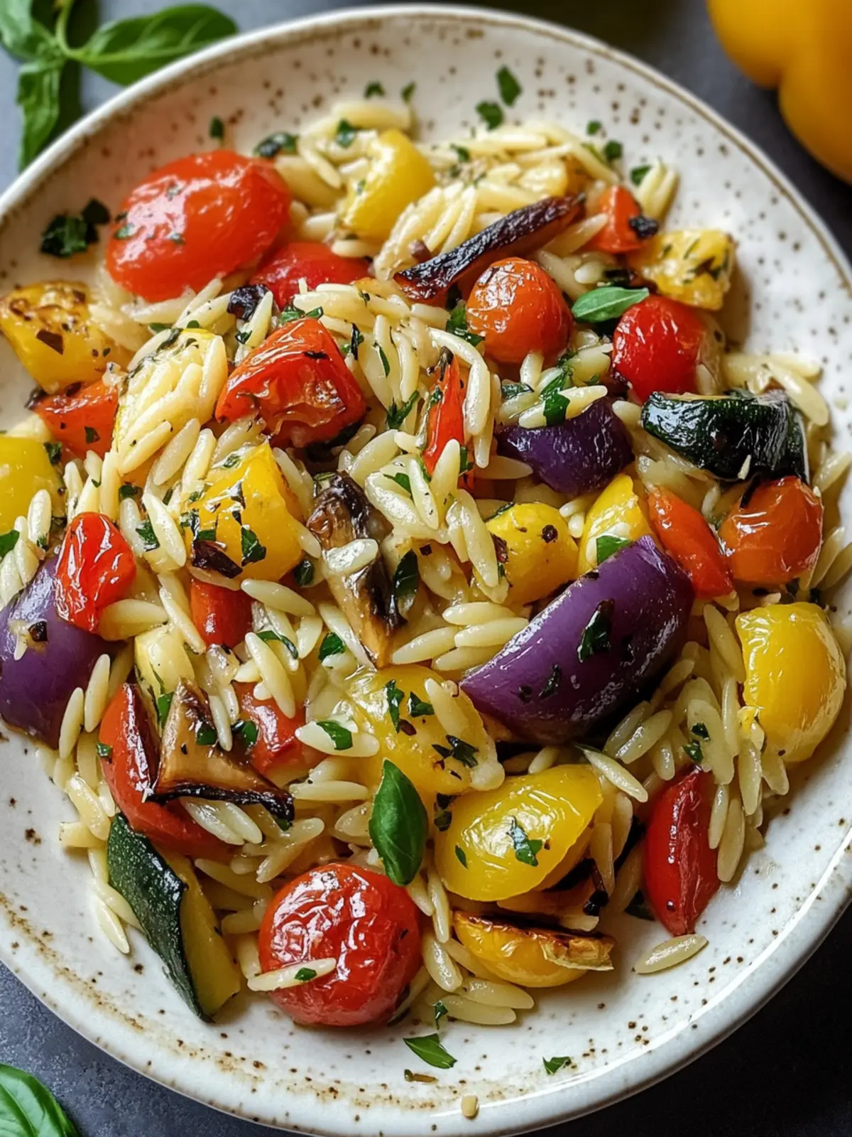 Roasted Vegetable Orzo: Easy Mediterranean Magic on Your Plate 5 Roasted Vegetable Orzo