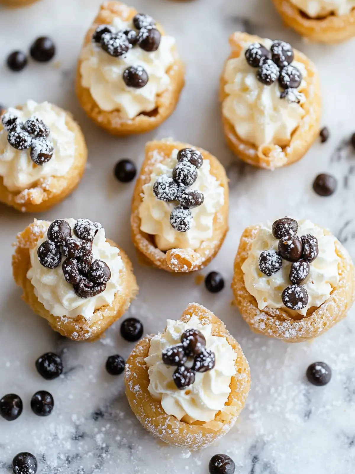 Delicious Mini Cannoli Bites: A Quick & Easy Dessert Delight 3 Mini Cannoli Bites